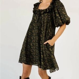 Zoco Floral Black Dress